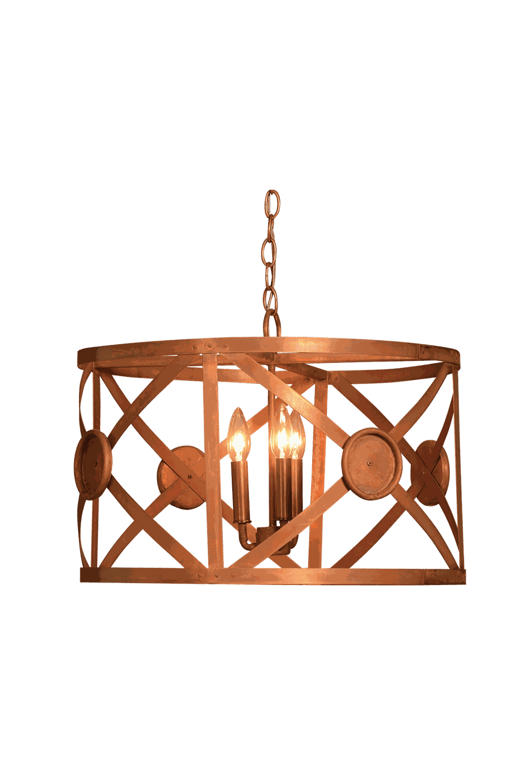 St. James Lighting X Drum Chandelier